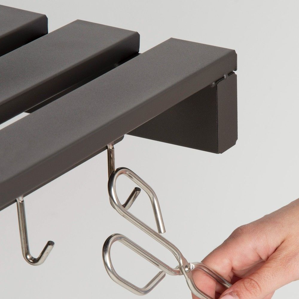 Barbacoa Portátil Carbón Con Ahumador 102x65x104 Cm - Acero. Negro