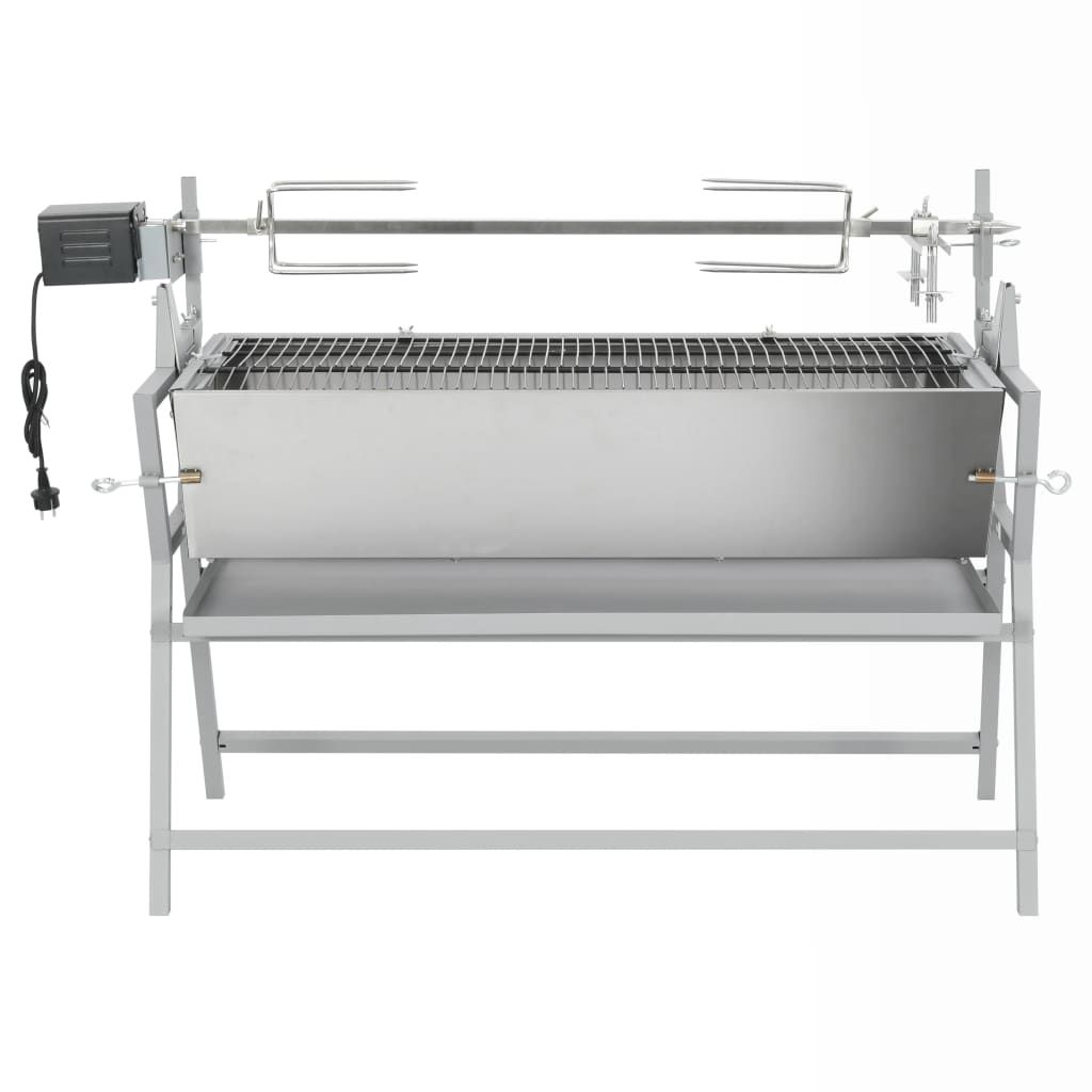 Asador Barbacoa De Hierro Y Acero Inoxidable Vidaxl
