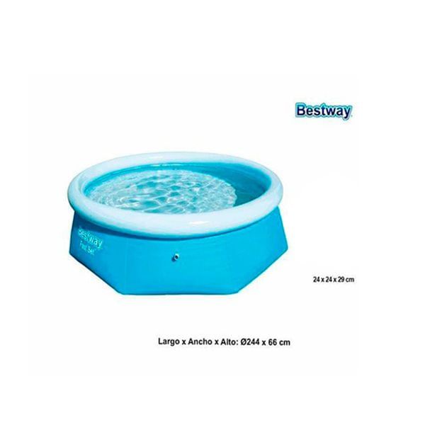 Piscina Circular Bestway Hinchable 2300l Ø244x66 Cm
