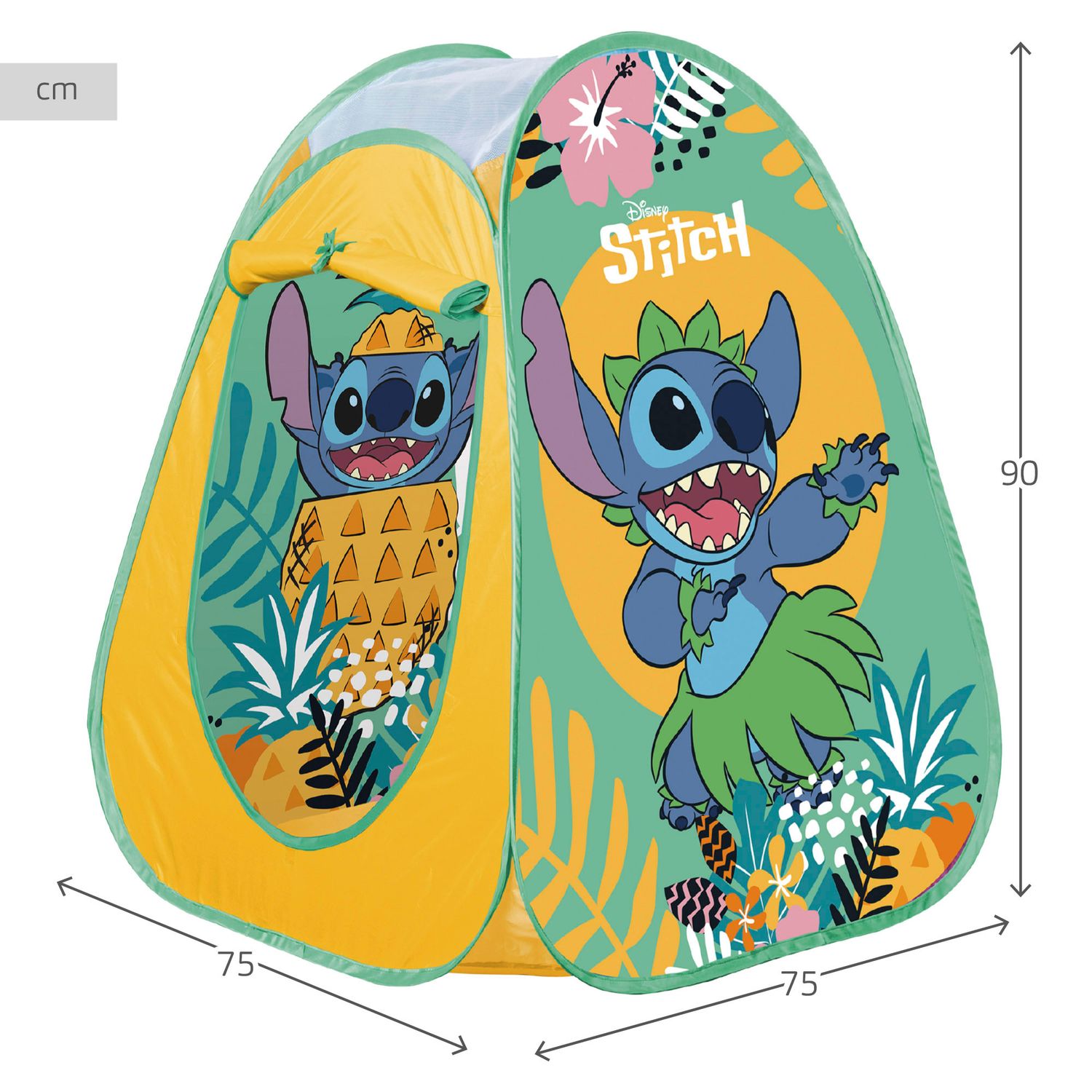 Tienda Infantil Disney Stitch Pop-up 75x75x90 Cm, Plegable Y Con Bolsa De Transporte