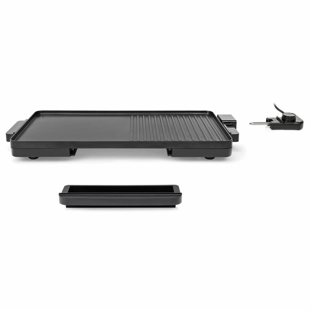 Plancha Parrilla Eléctrica Cocina 2 En 1 2000 W Negra 49x27 Cm Tristar