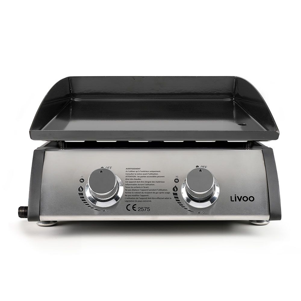 Livoo Plancha De Gas 2 Fuegos - Doc296