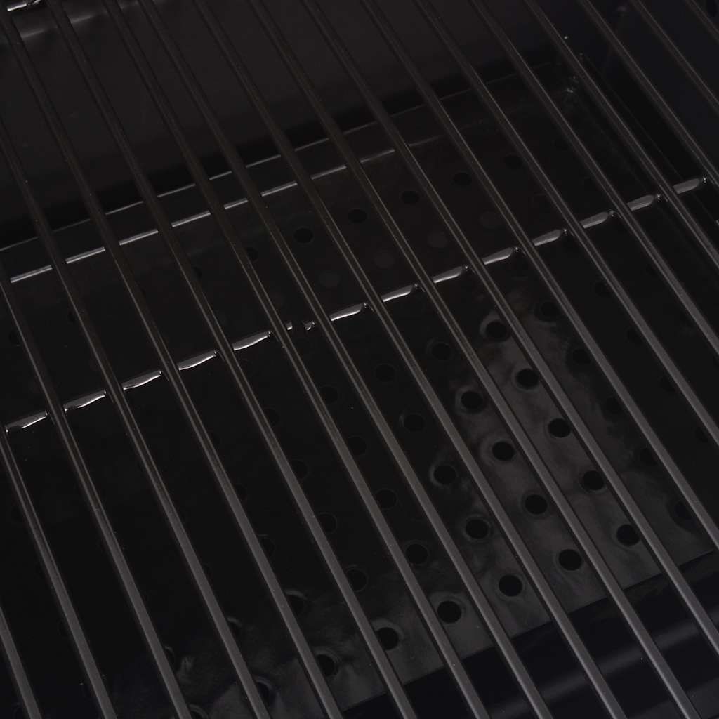 Barbacoa Ahumador Al Carbón Con Estante Inferior Negro Vidaxl