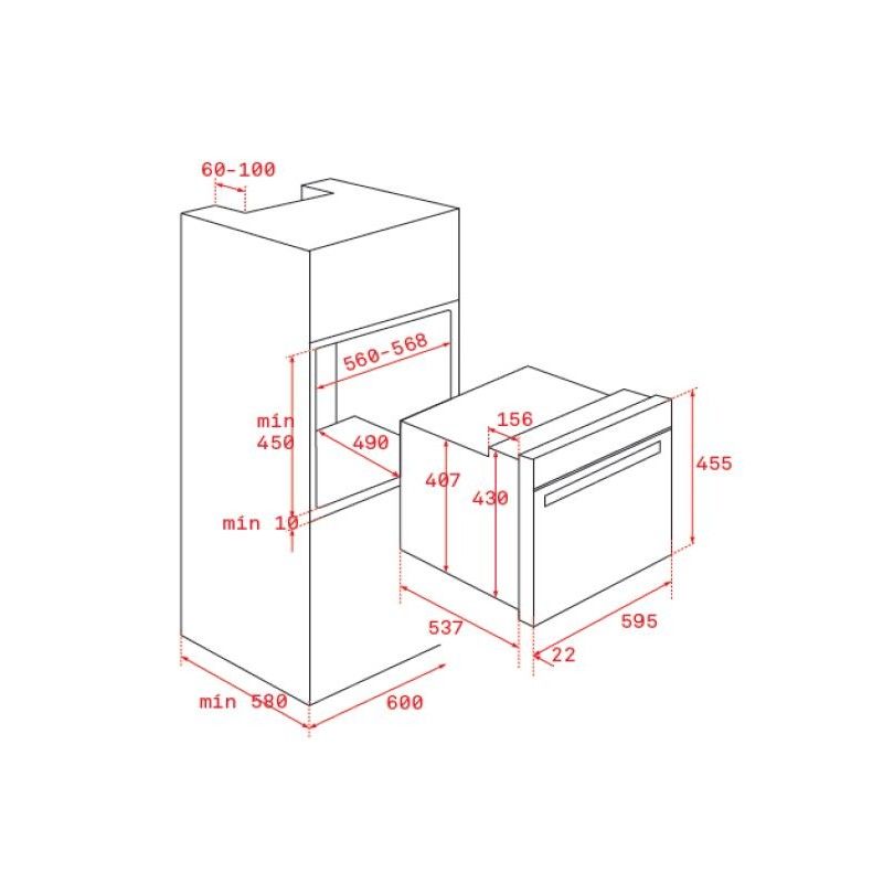 Horno Teka Hlc8400 Gris 45cm 111130004