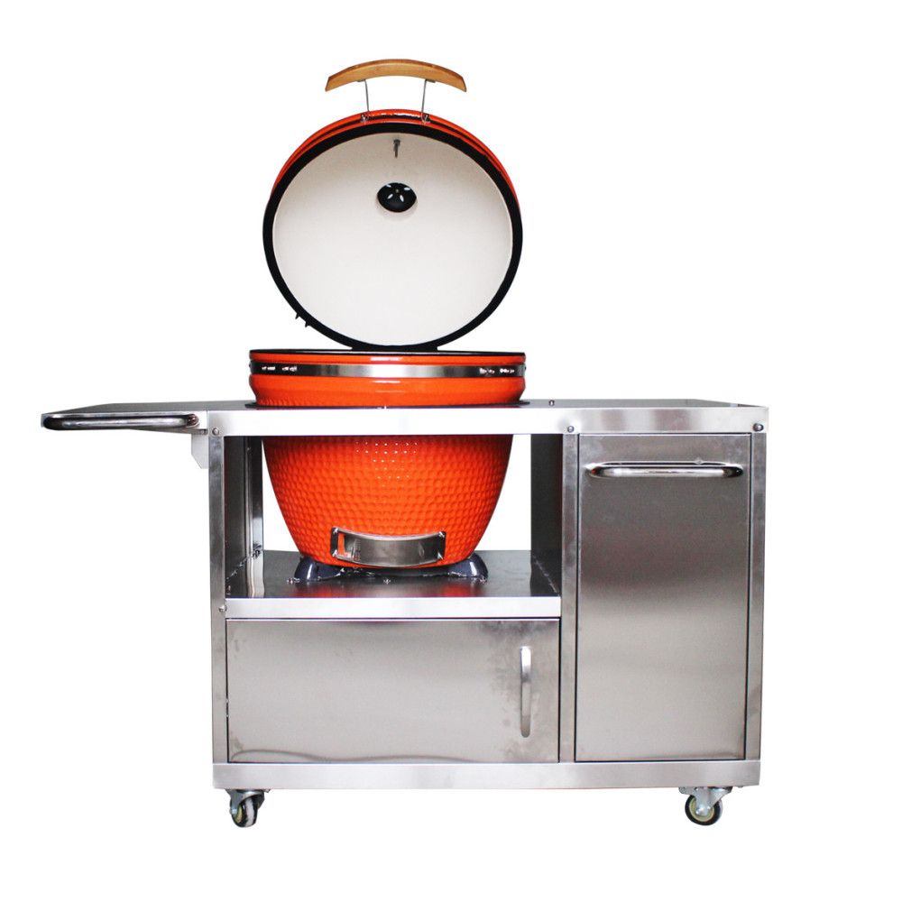 Kamado Con Mueble Inox