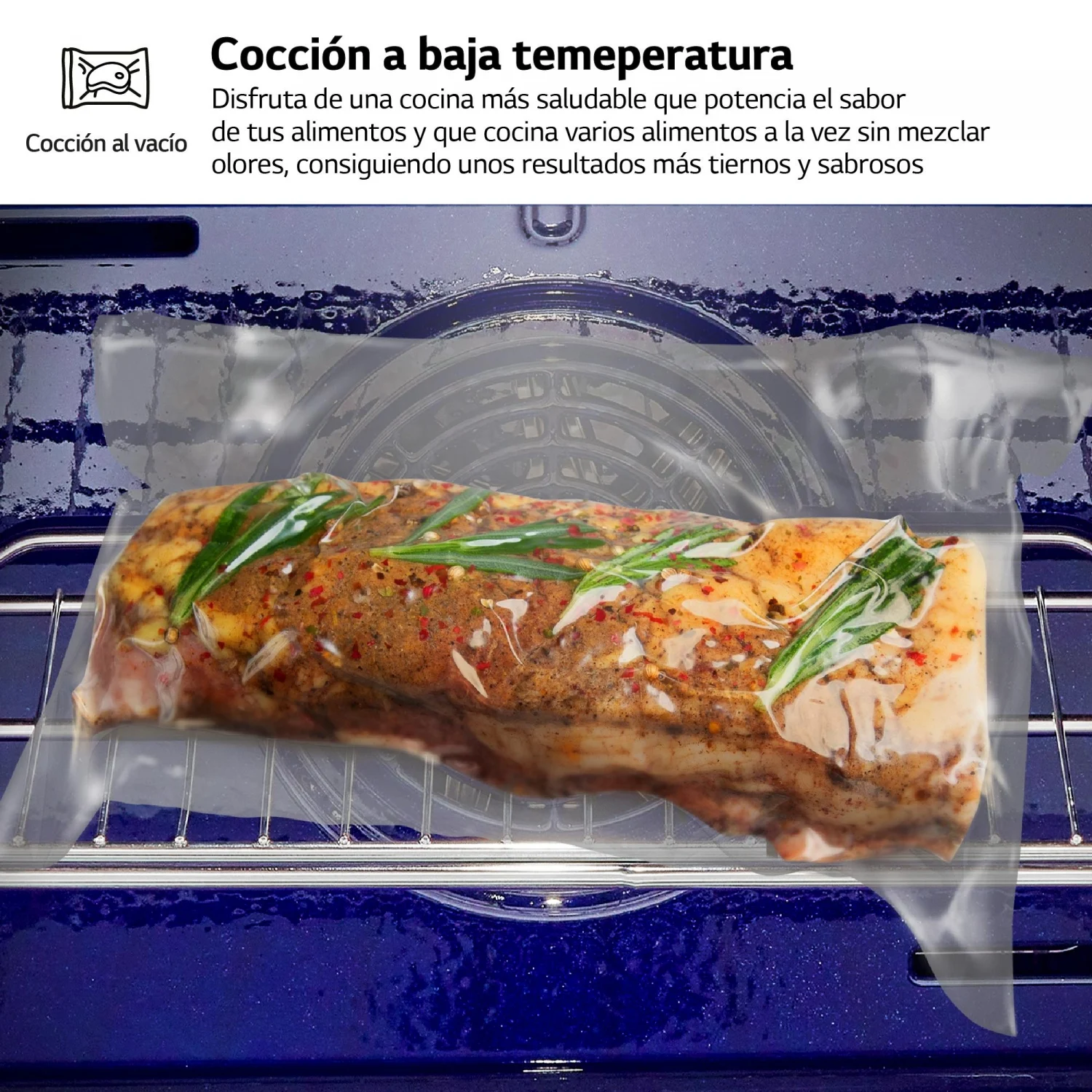 Horno Pirolítico LG WSED7612S, 3,5 KW, 76 L, Apertura Abatible, 15 Funciones de Cocción, Wifi, Eficiencia A+ - Inox