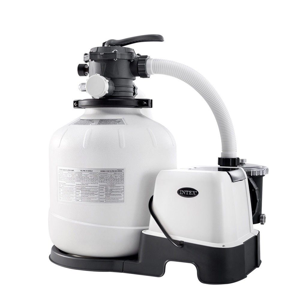 Piscina Desmontable Tubular Rectangular Pvc 975x488x132 Cm Gris Oscuro Intex Con Depuradora