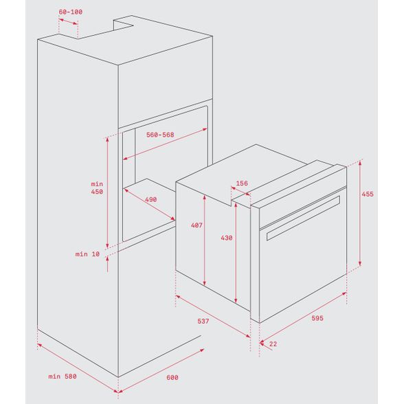 Horno Teka Hlc840 Inox Compacto Multifuncion Display Touch Control Hydroclean 41531020