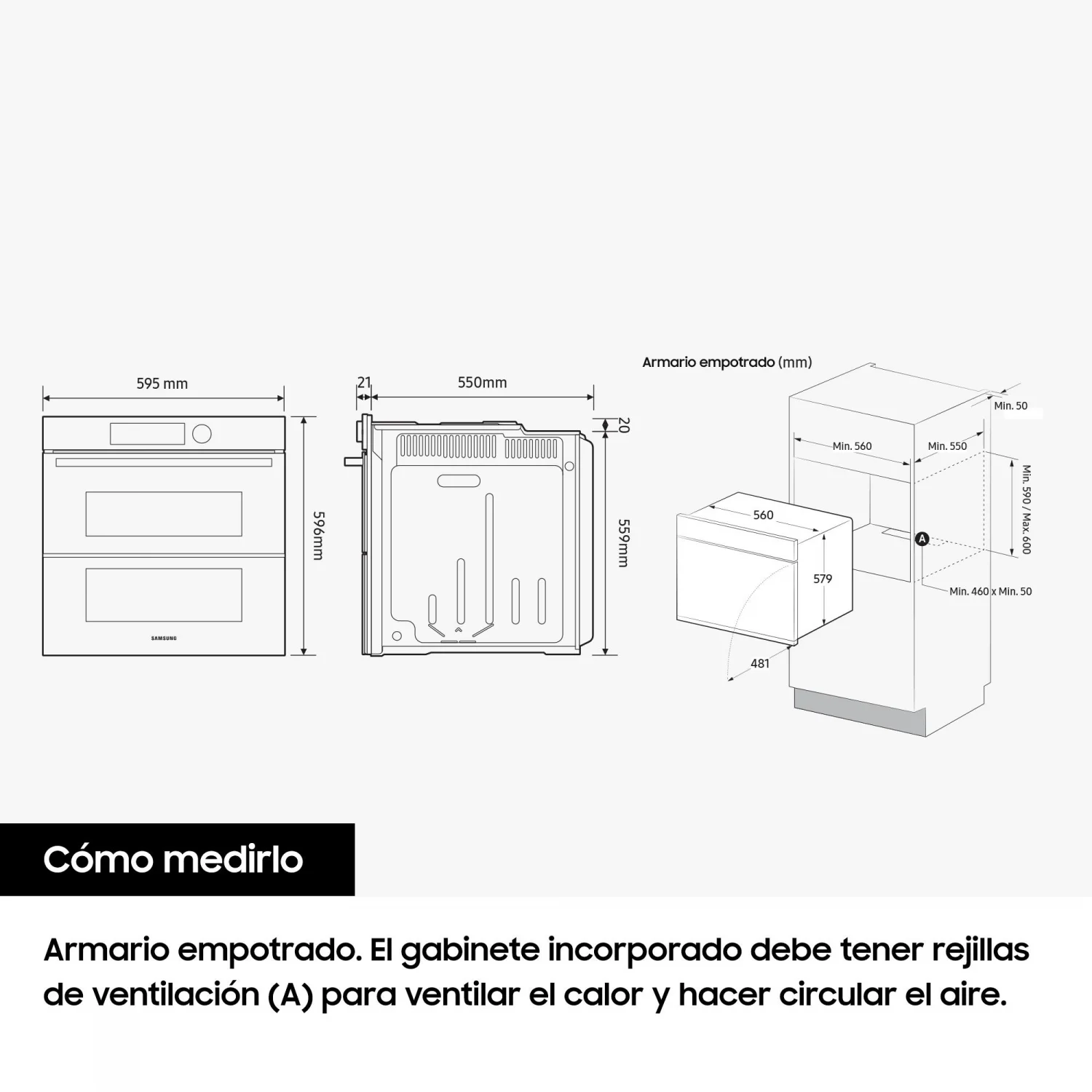 Horno Pirolítico Samsung A+ NV7B5750TAK