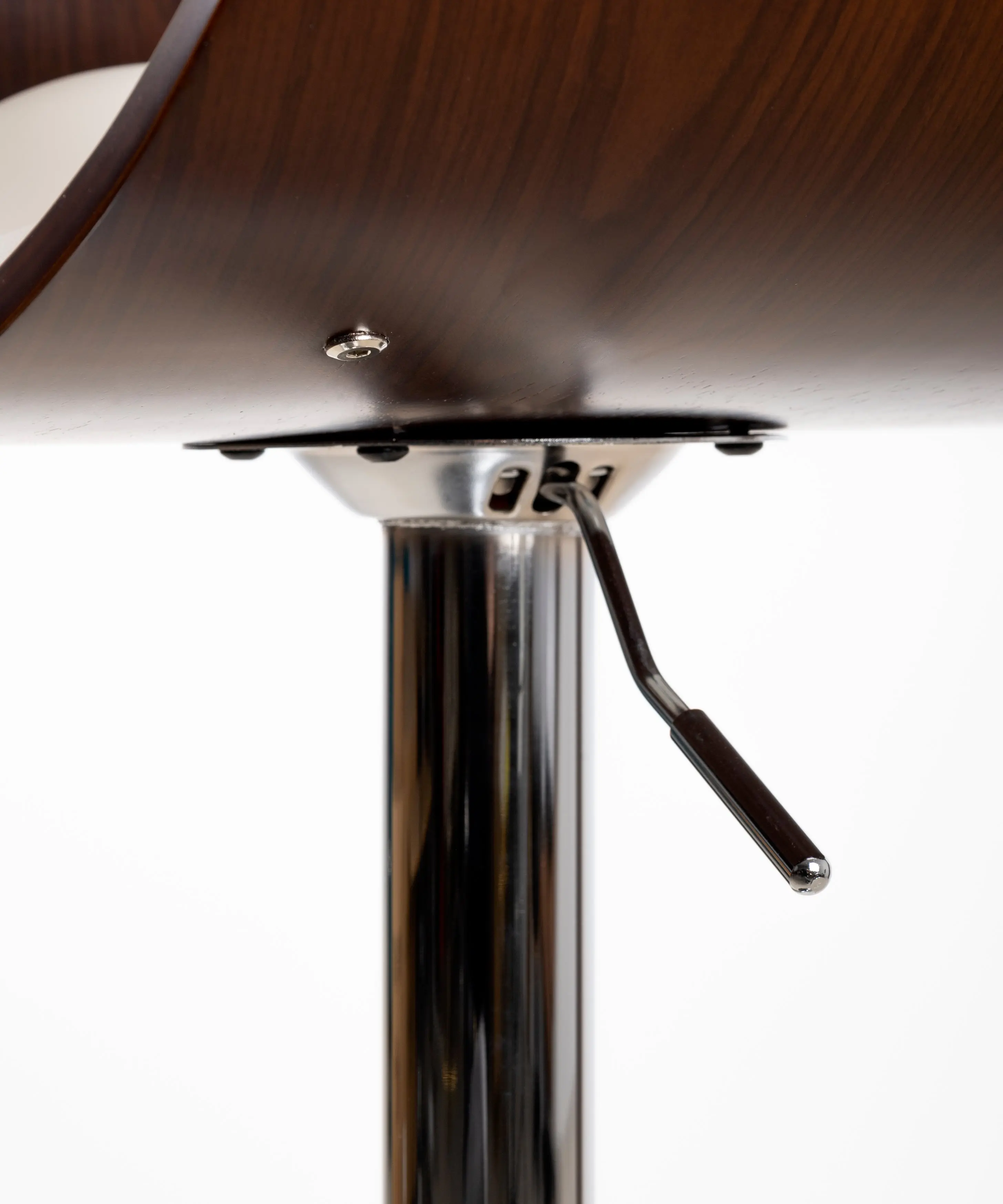 Taburete de Madera y Polipiel Regulable Debbie