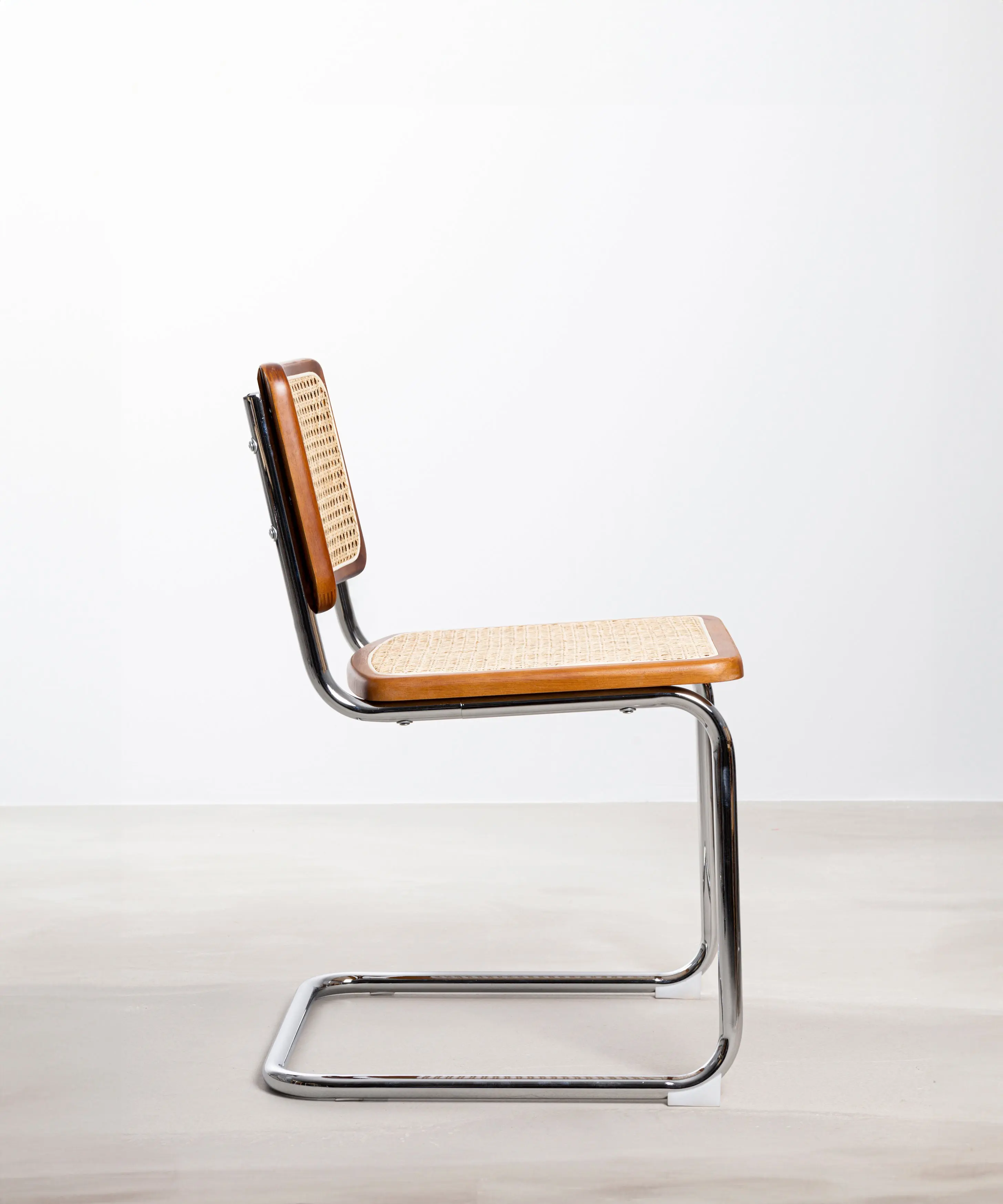 Silla de Comedor de Madera, Ratán y Metal Candy