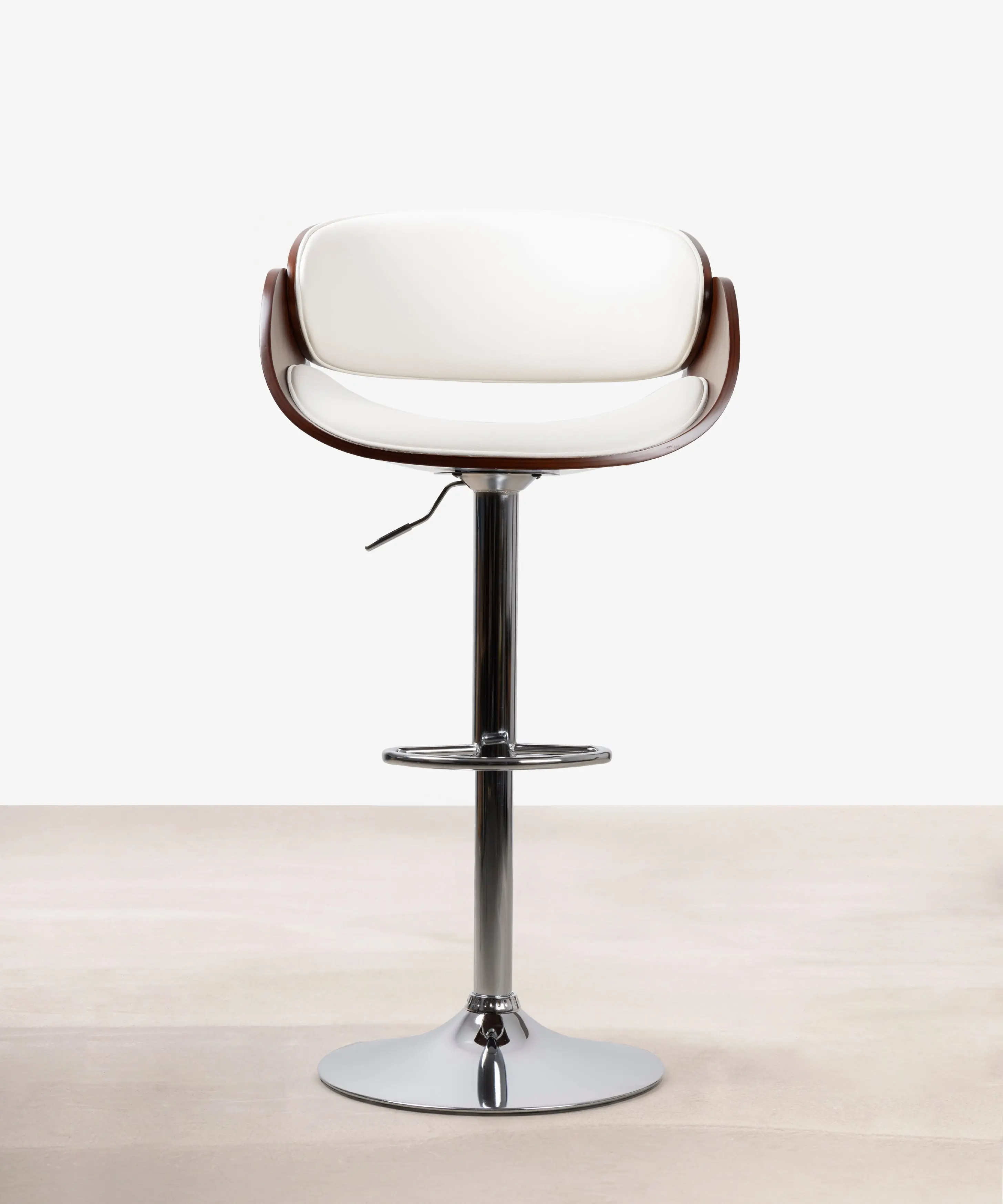 Taburete de Madera y Polipiel Regulable Debbie