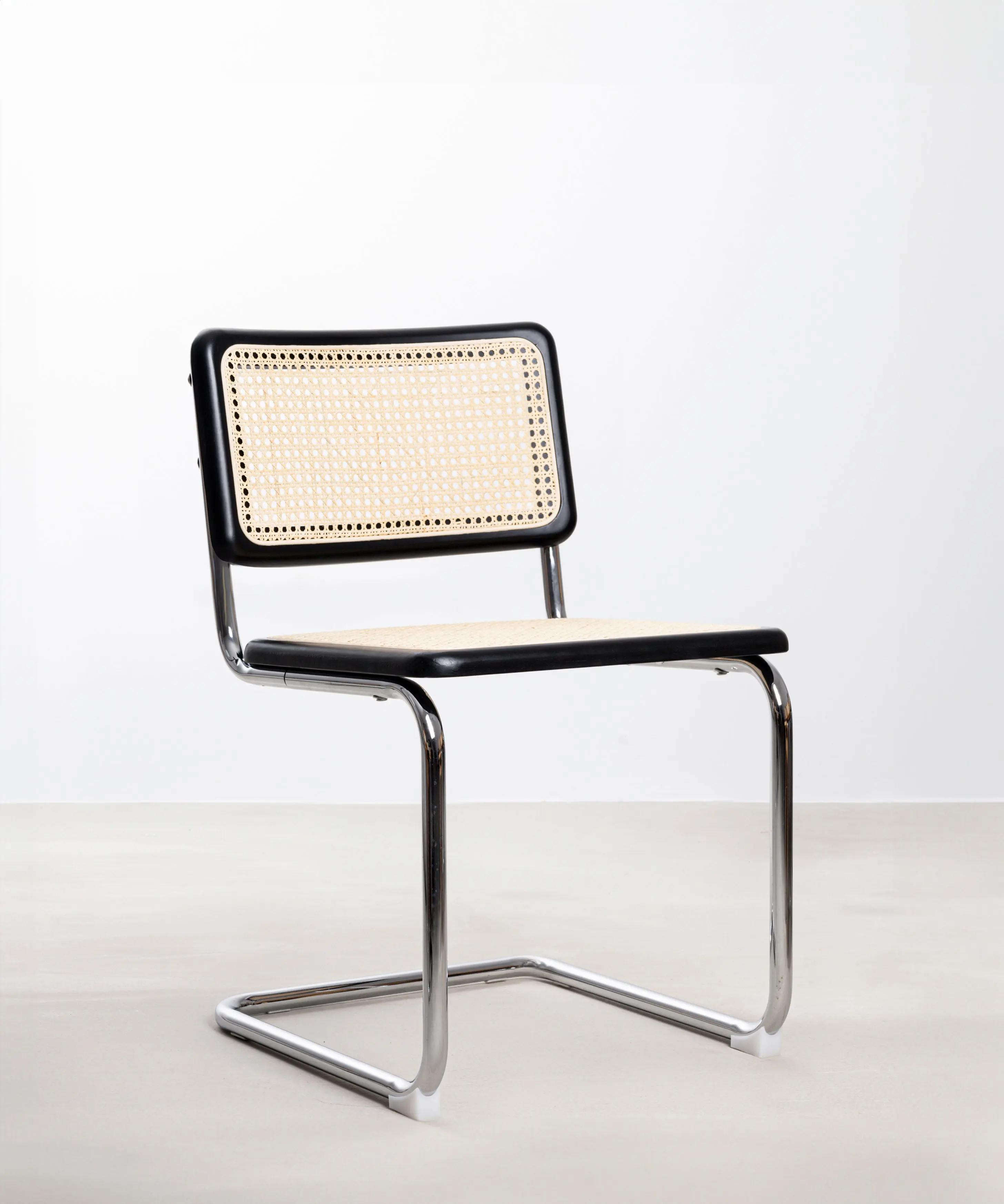 Silla de Comedor de Madera, Ratán y Metal Candy