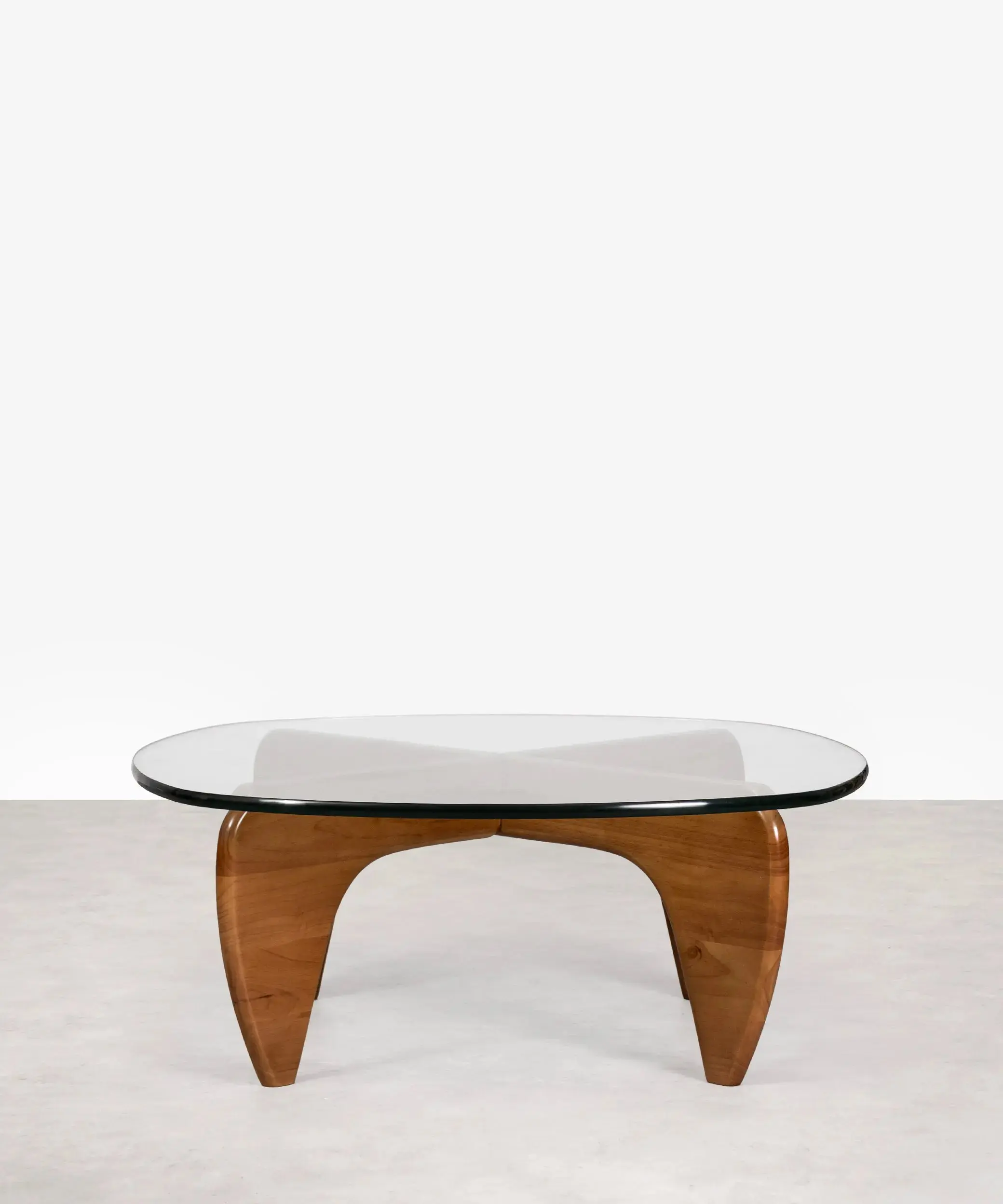 Mesa de Centro en Cristal Templado y Madera Michi Noriaki