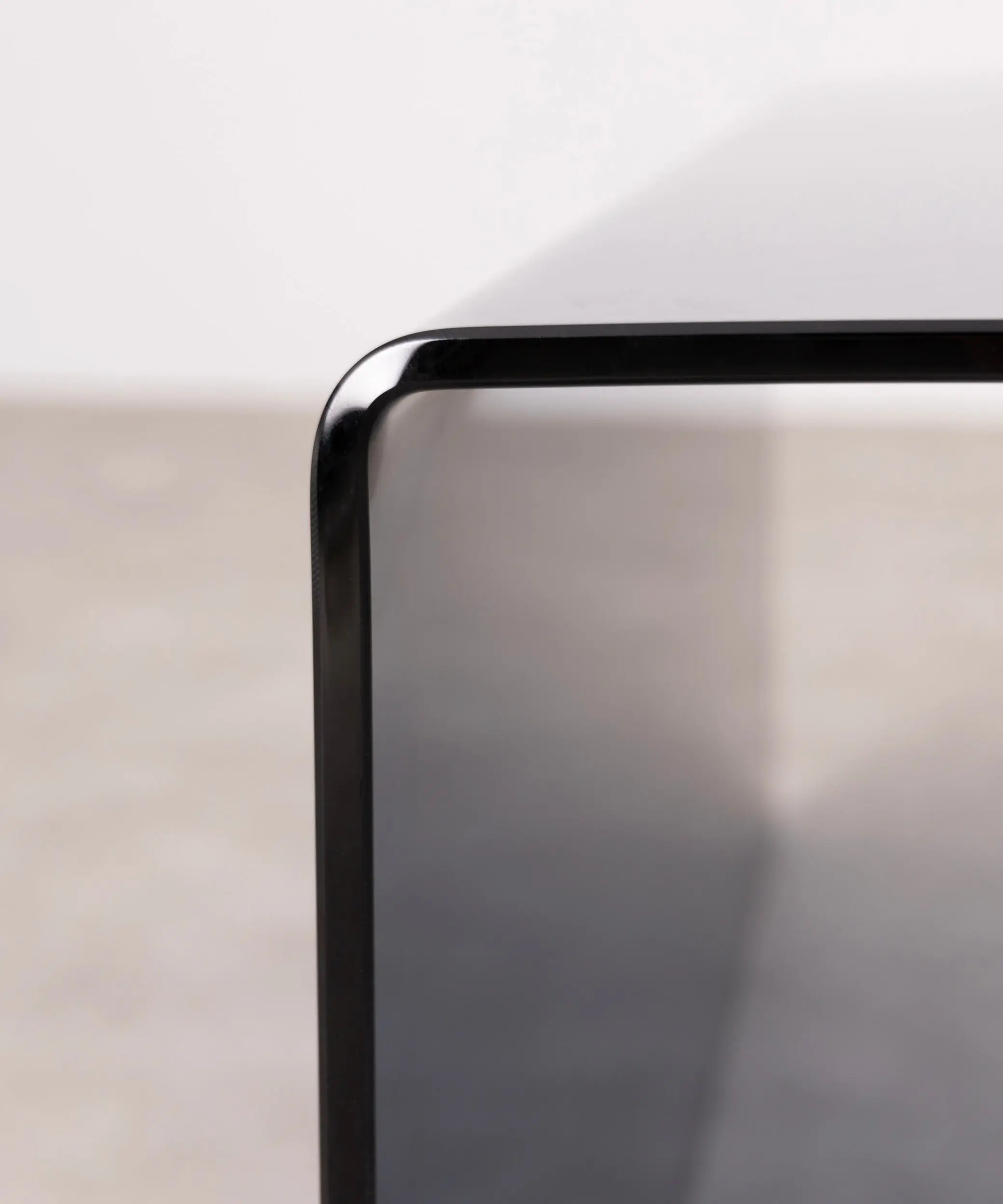 Mesa de Centro Cuadrada de Cristal Curvado Burano 100 cm x 100 cm