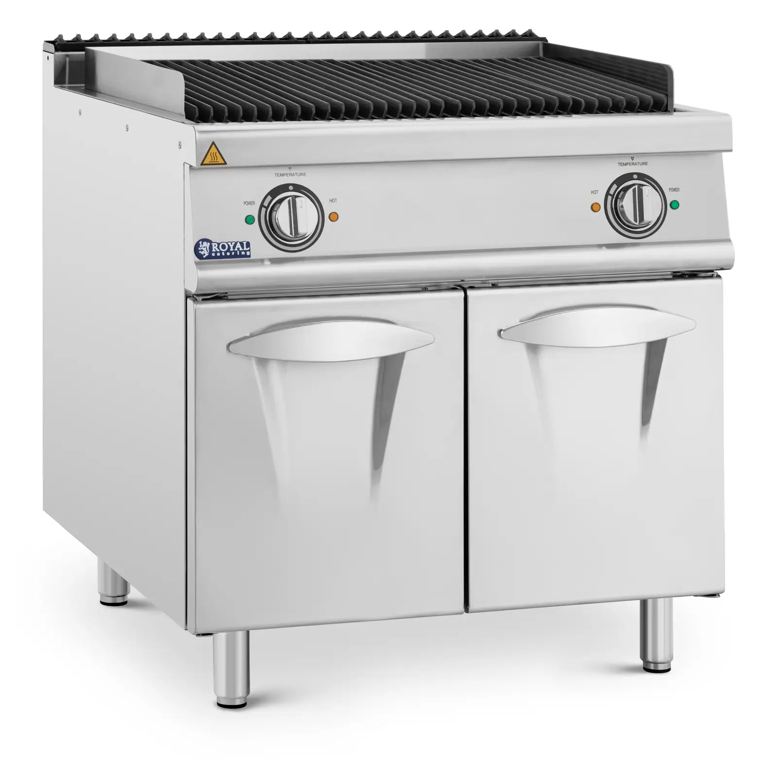 Lava Stone Grill - 8,1 kW - 50 til 300 °C - 400 V - 80 x 73 cm - Pro 730-serien - Royal Catering