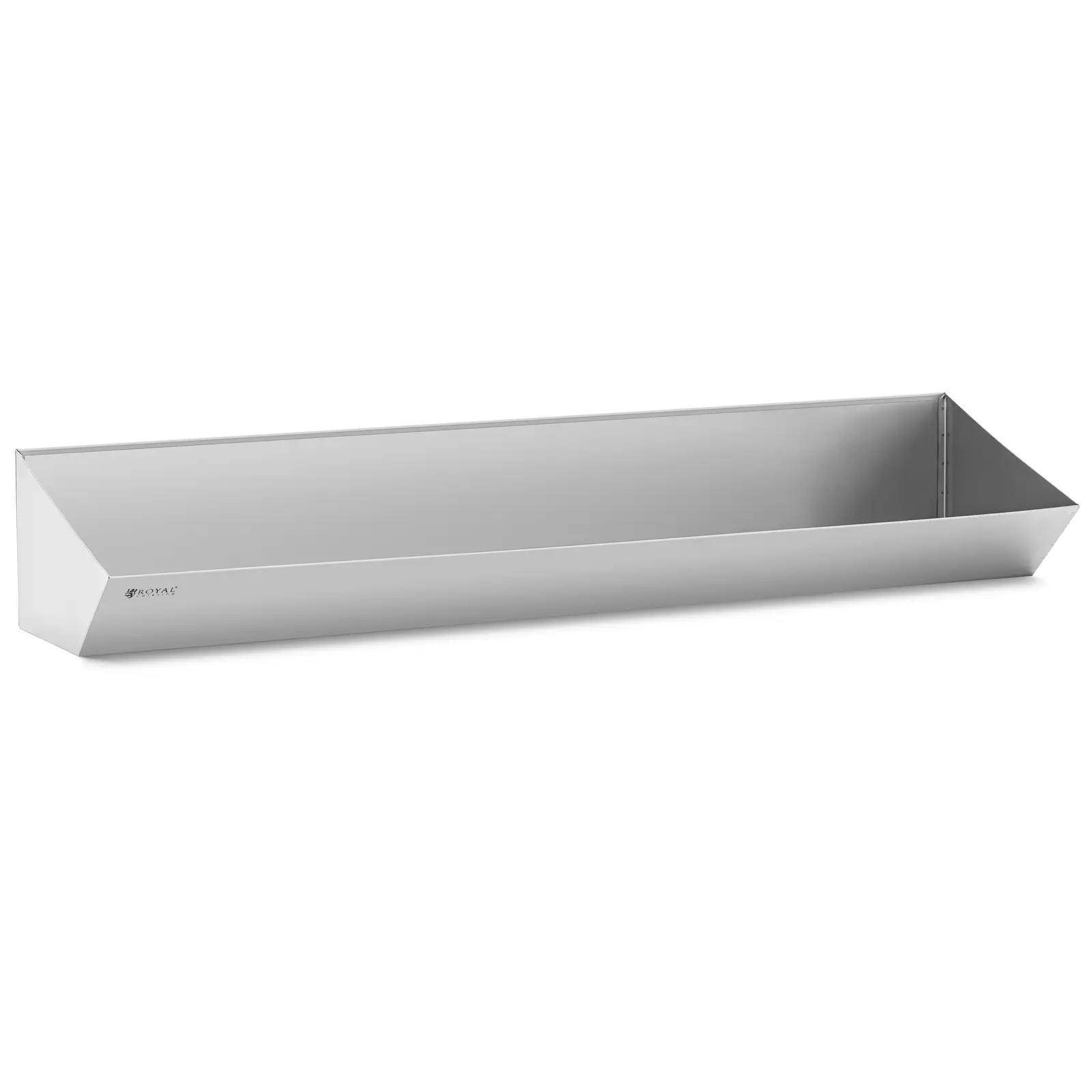 Pommes frites beholder i rustfritt stål - 120 x 30 cm - Tåler oppvaskmaskin - Royal Catering