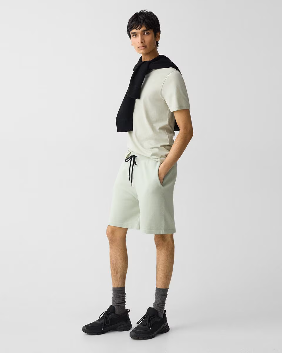 Sweat Short in Light Bilen - Theory Factory Store