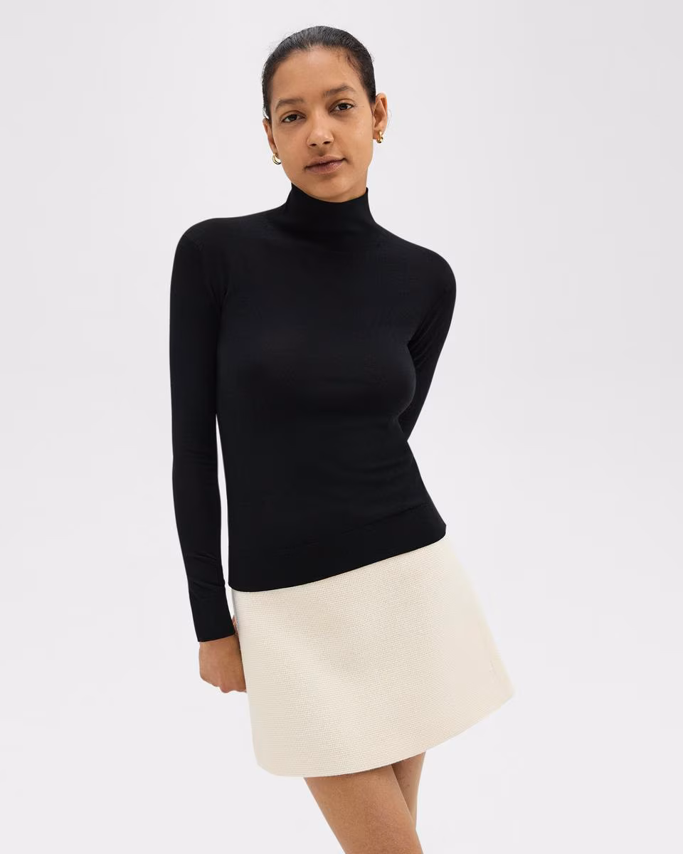 Turtleneck Sweater in Regal Wool - Theory Factory Store