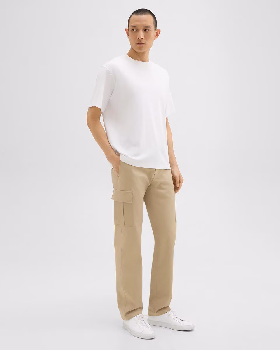 Straight Cargo Pant in Stretch Cotton Twill - Theory Factory Store