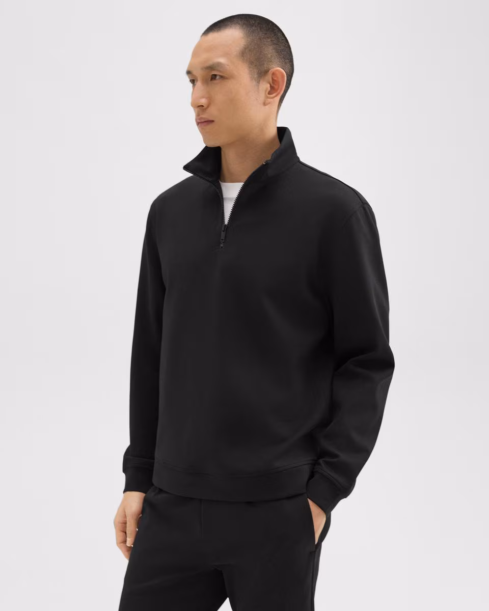 Quarter-Zip Sweatshirt in Scuba - Theory Factory Store