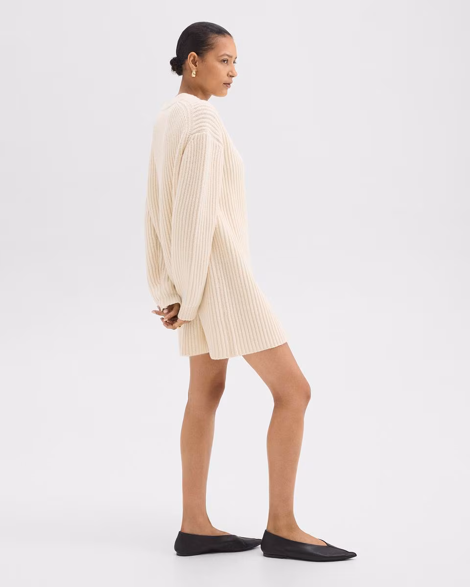 Mini Sweater Dress in Merino Wool - Theory Factory Store