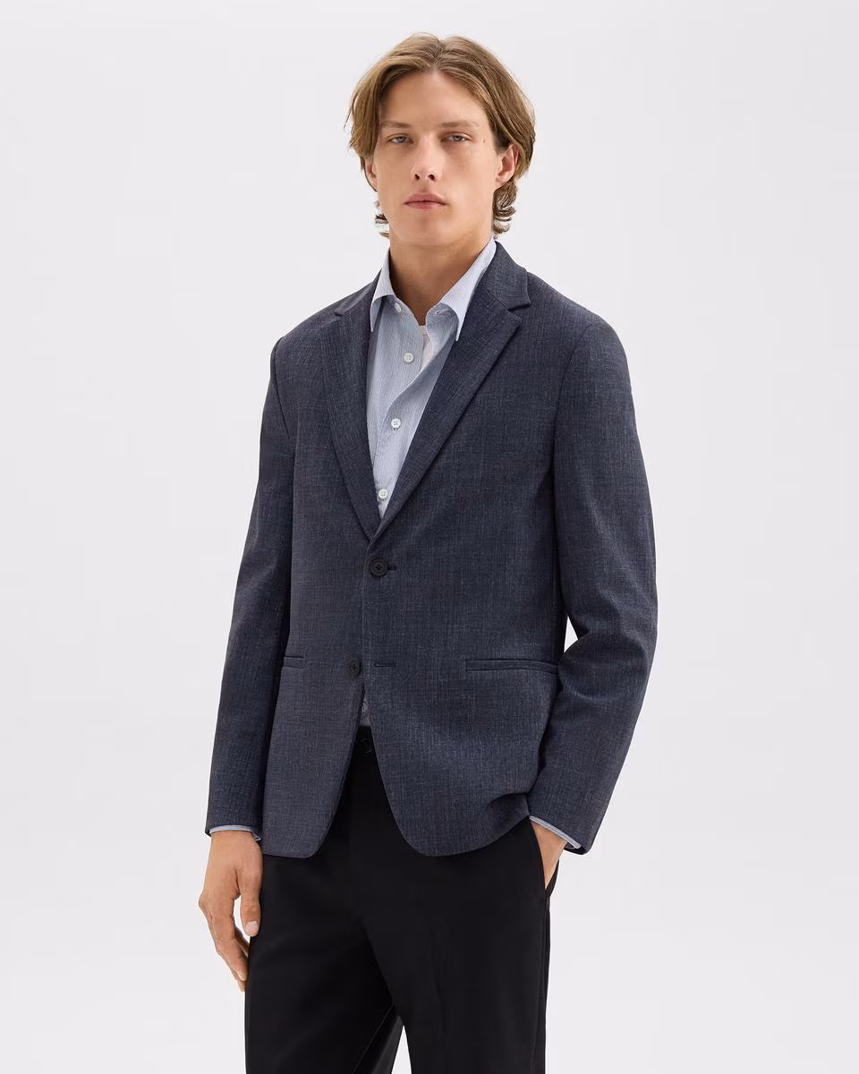 Clinton Blazer in Herringbone Precision Ponte - Theory Factory Store