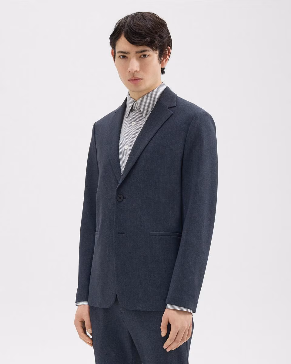 Clinton Blazer in Herringbone Precision Ponte - Theory Factory Store