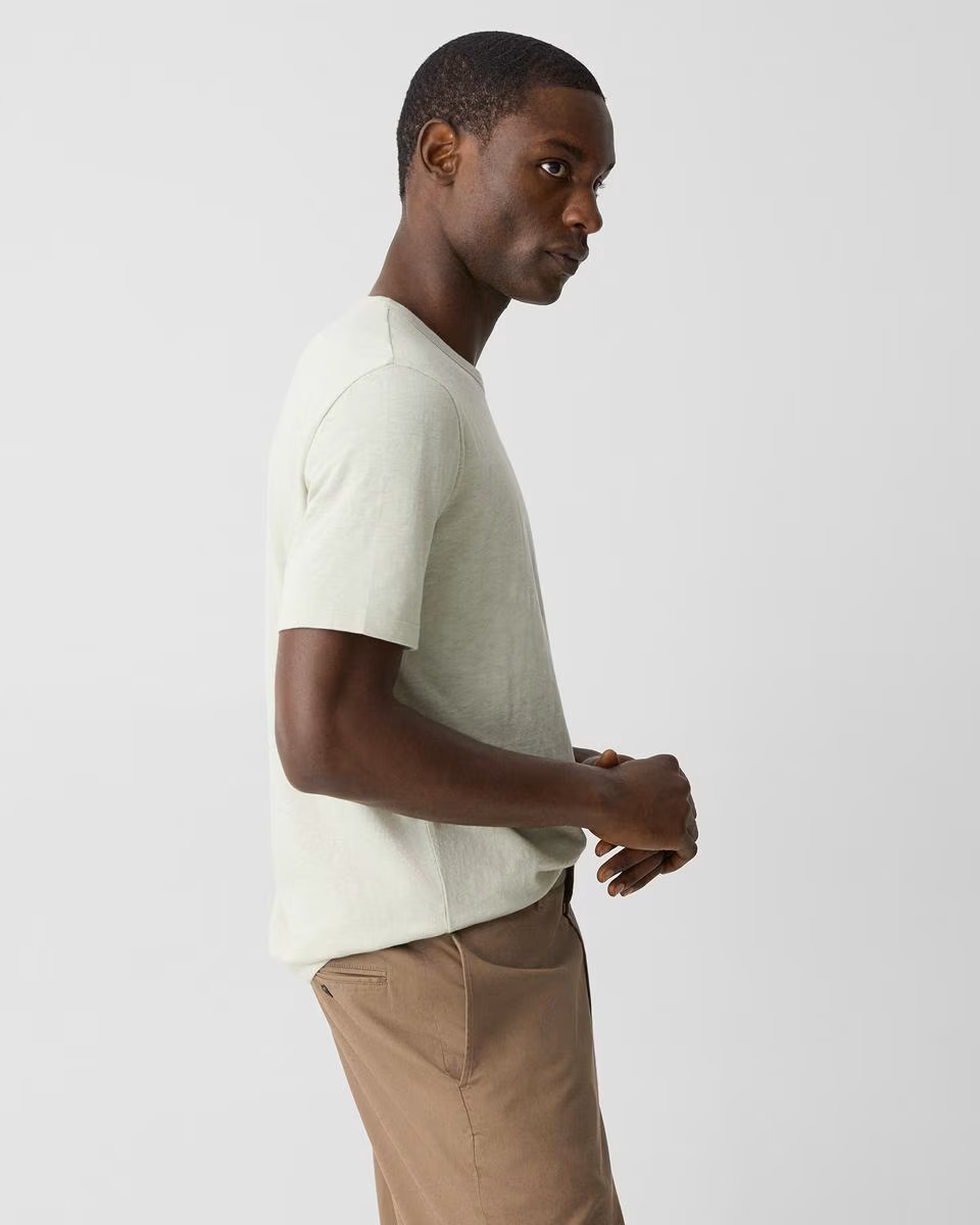 Essential Tee in Cosmos Slub Cotton - Theory Factory Store