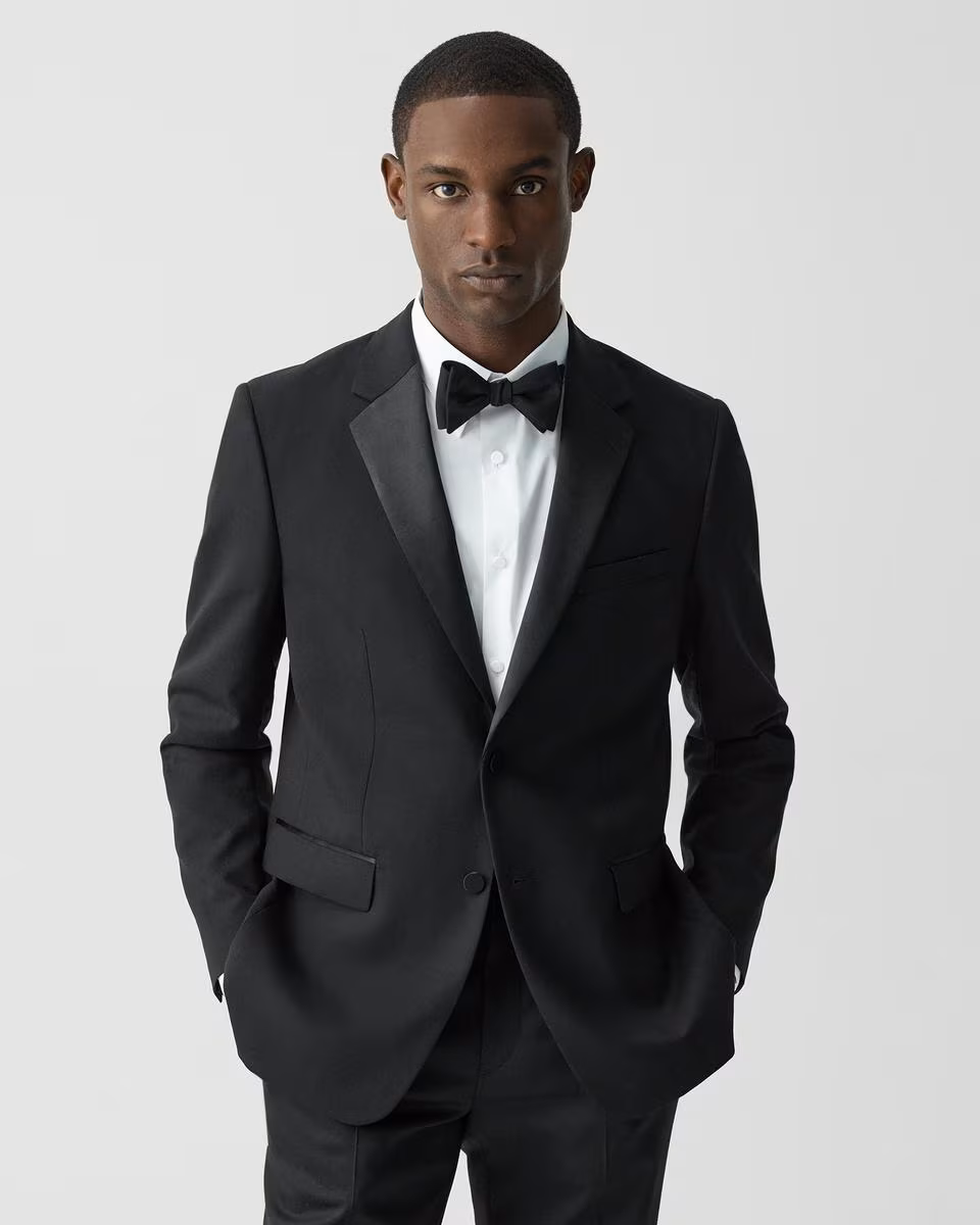 Chambers Tuxedo Blazer in Stretch Wool - Theory Factory Store
