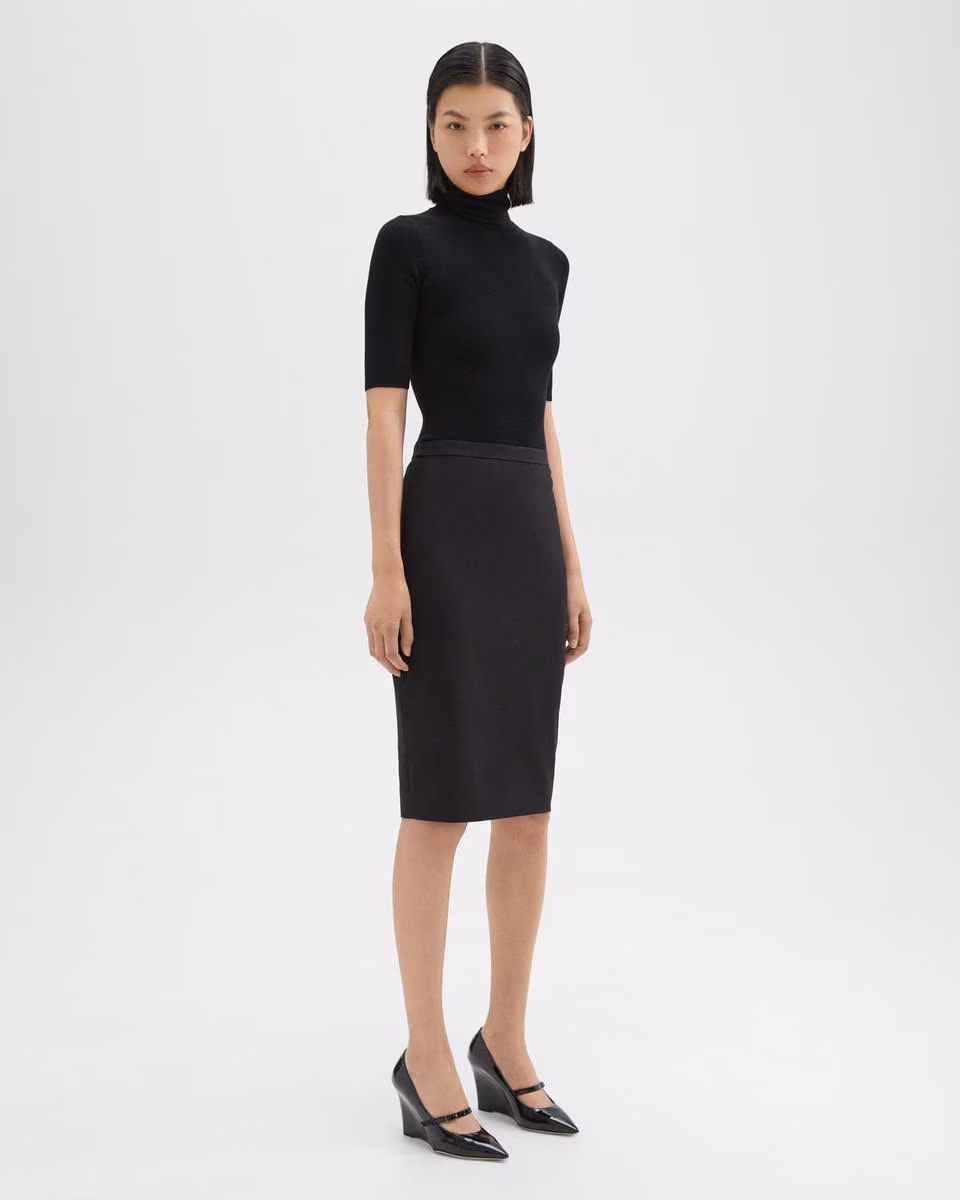Slim Pencil Skirt in Good Wool - Theory Factory Store