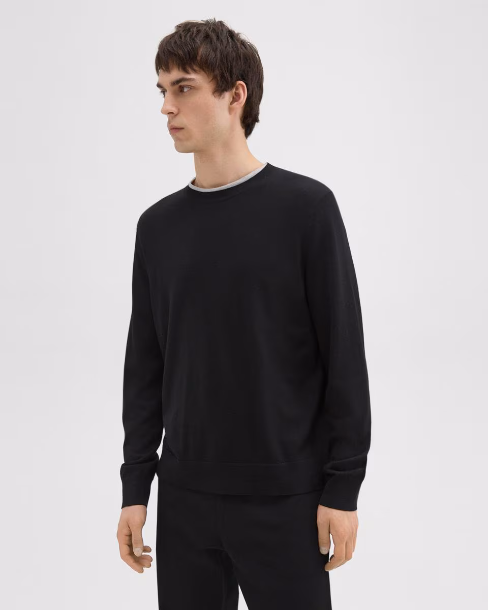 Crewneck Sweater in Regal Wool - Theory Factory Store