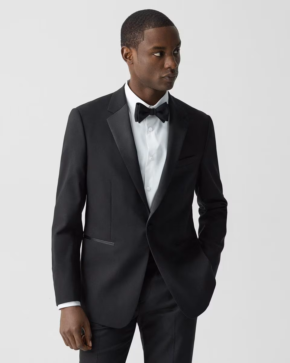 Chambers Tuxedo Blazer in Stretch Wool - Theory Factory Store