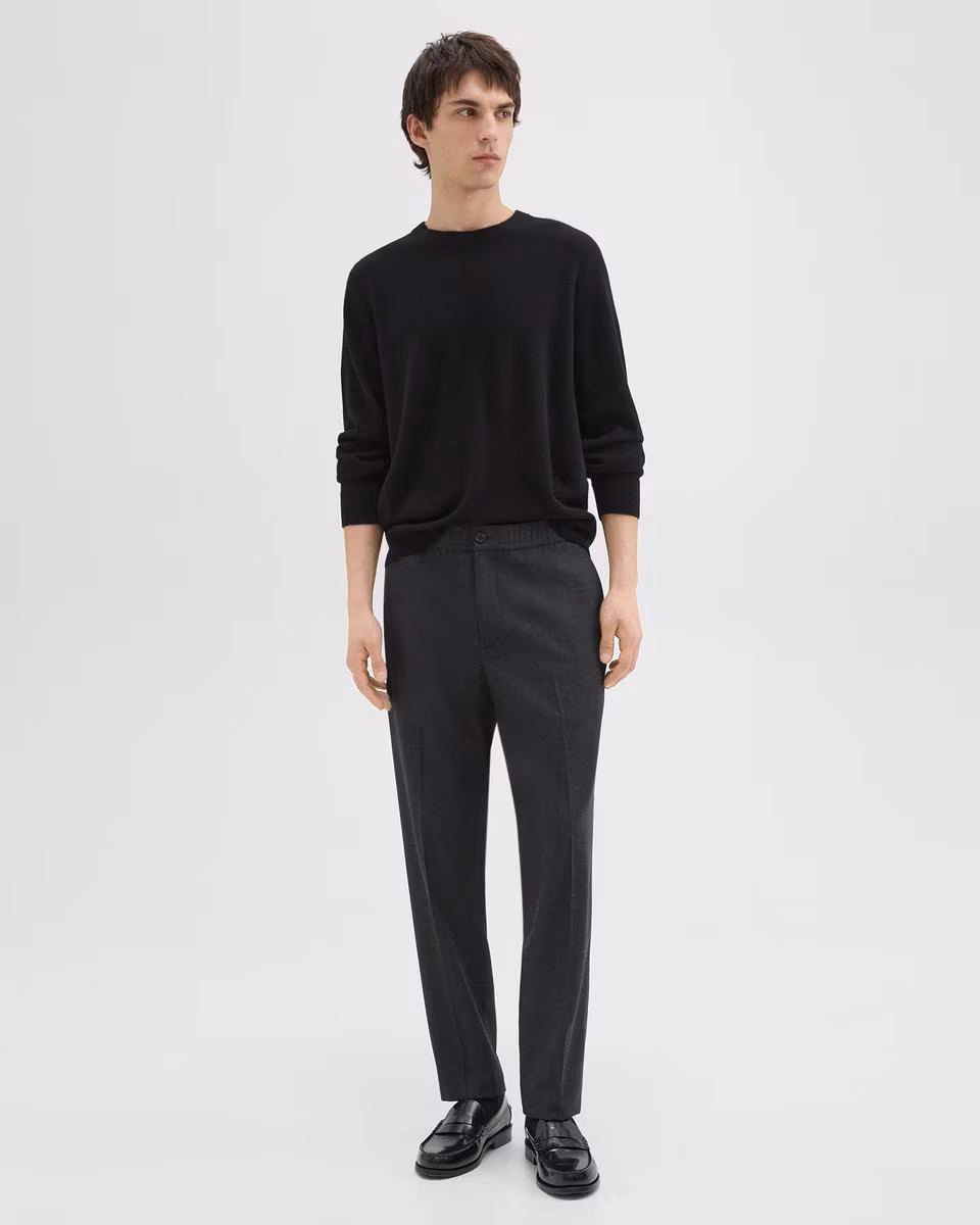 Larin Drawstring Pant in Stretch Flannel - Theory Factory Store