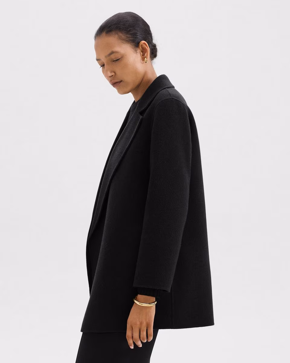 Clairene Jacket in Double-Face Wool-Cashmere - Theory Factory Store