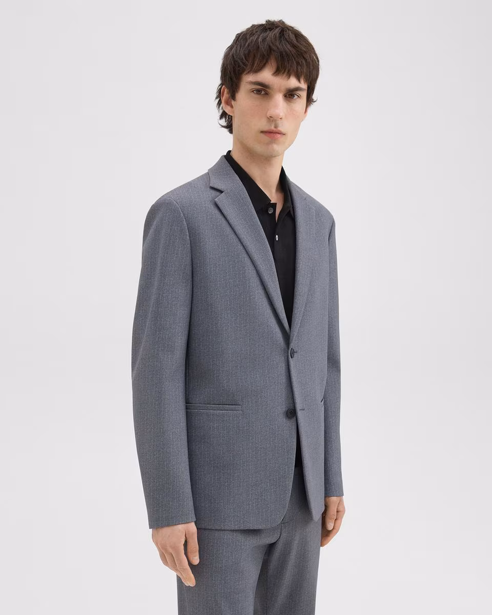 Clinton Blazer in Herringbone Precision Ponte - Theory Factory Store