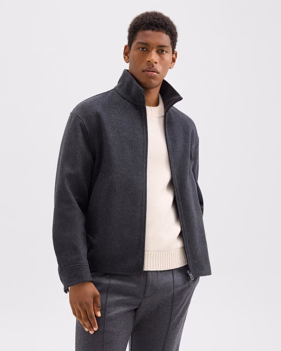 Straight Jacket in Double-Face Wool-Cashmere - Theory Factory Store