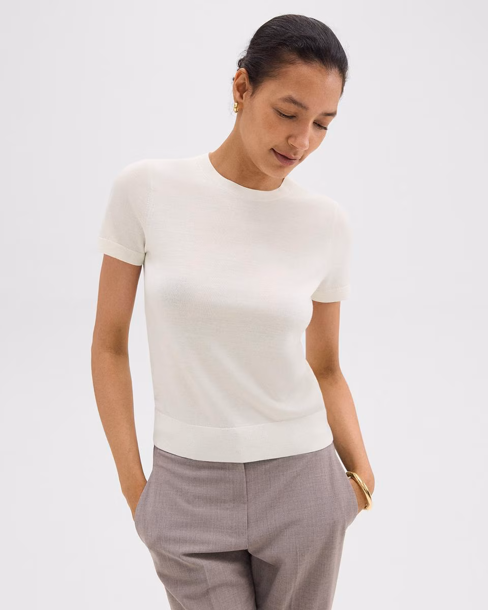 Sweater Tee in Regal Wool - Theory Factory Store