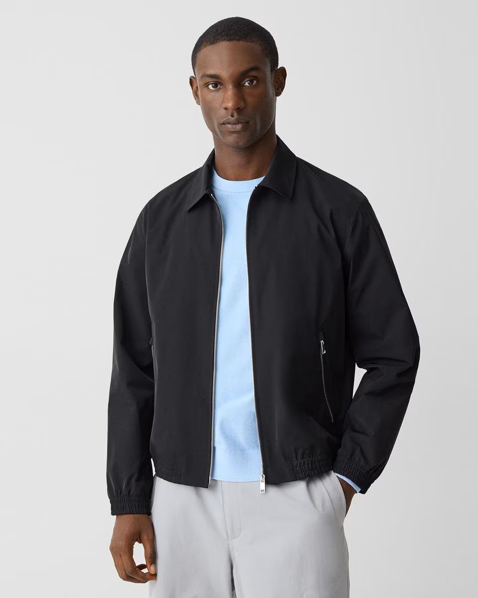 Blouson Zip Jacket in Foundation Twill - Theory Factory Store