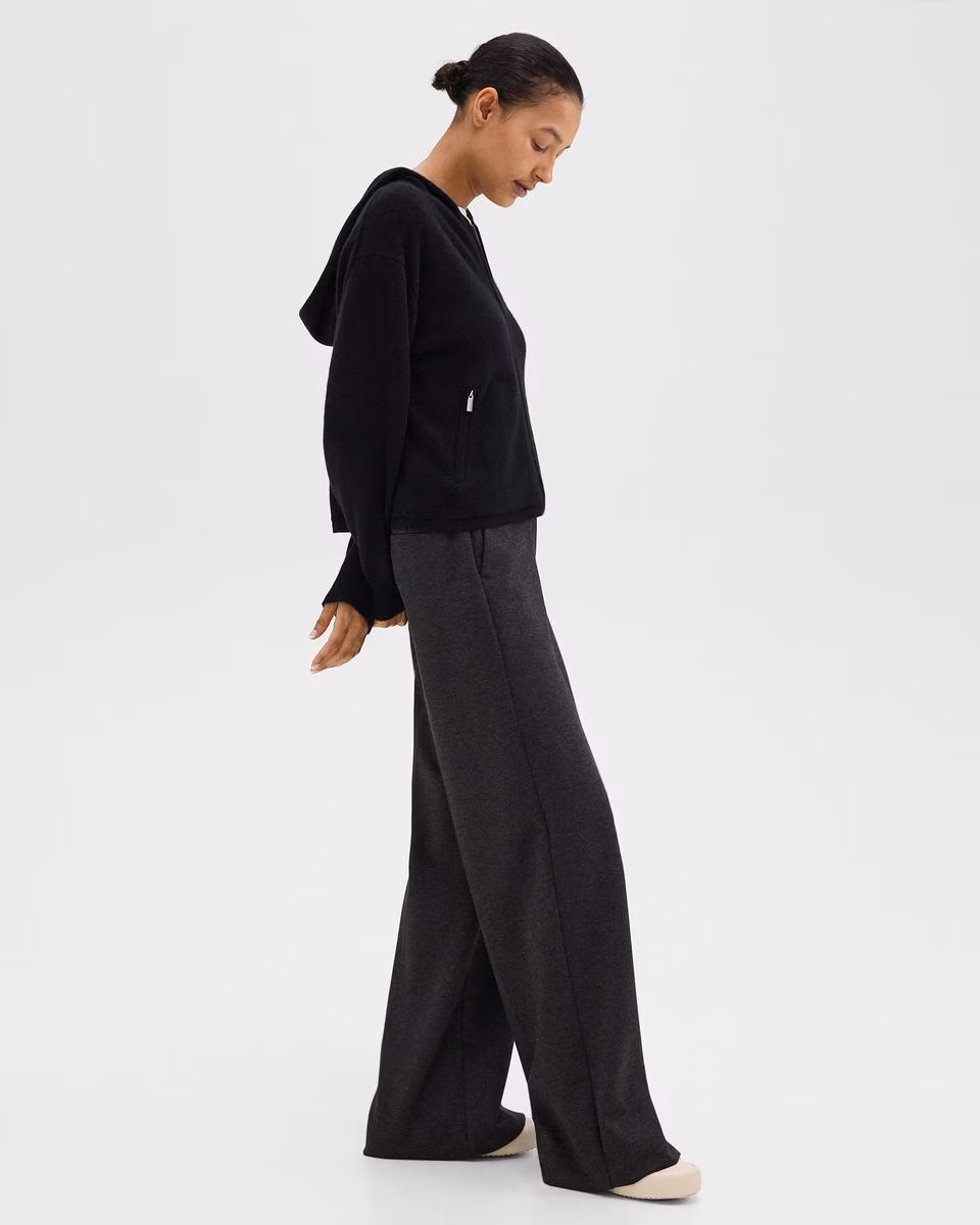 Wide-Leg Pant in Double-Knit Jersey - Theory Factory Store