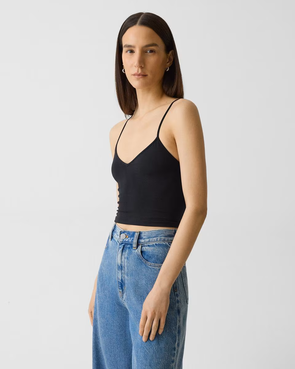 Strappy Tank Top in Stretch Nylon - Theory Factory Store