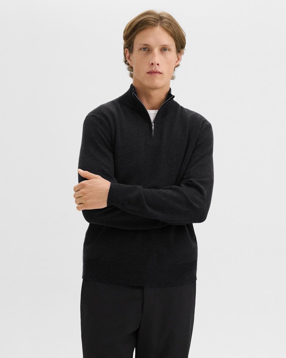 Hilles Quarter-Zip Sweater in Cashmere - Theory Factory Store