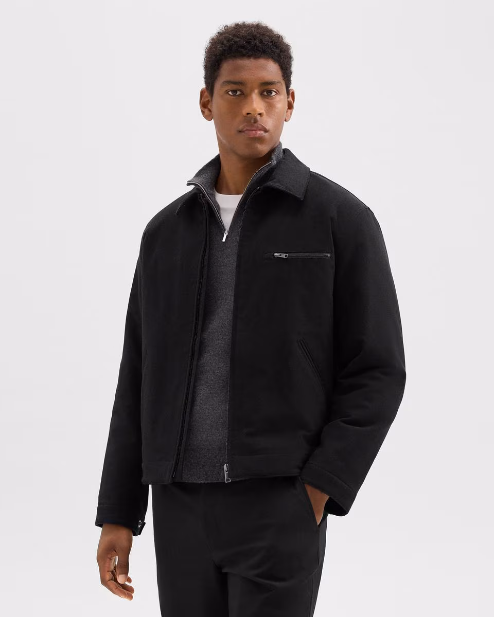 Workwear Jacket in Moleskin Twill - Theory Factory Store