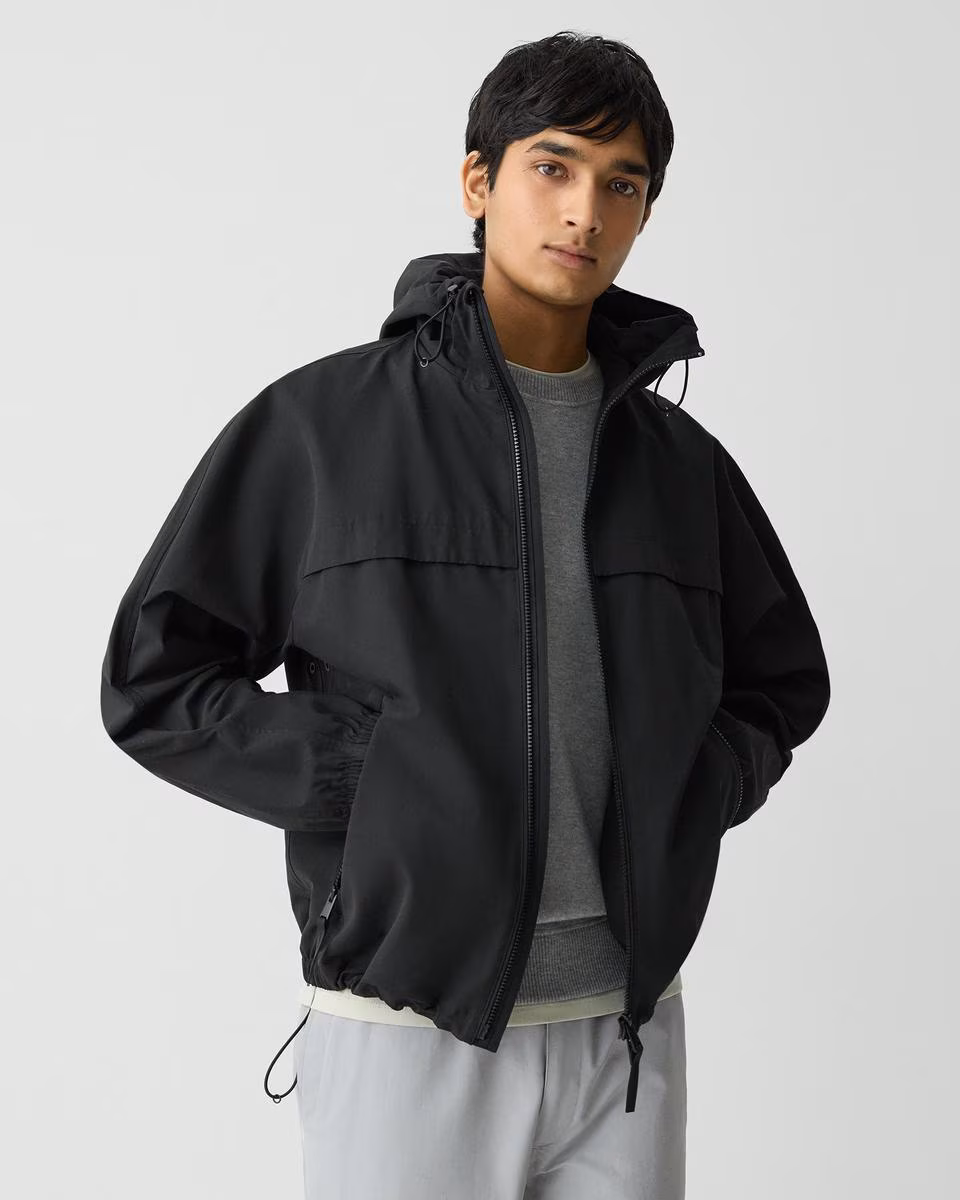 Hooded Jacket in Cotton-Blend - Theory Factory Store