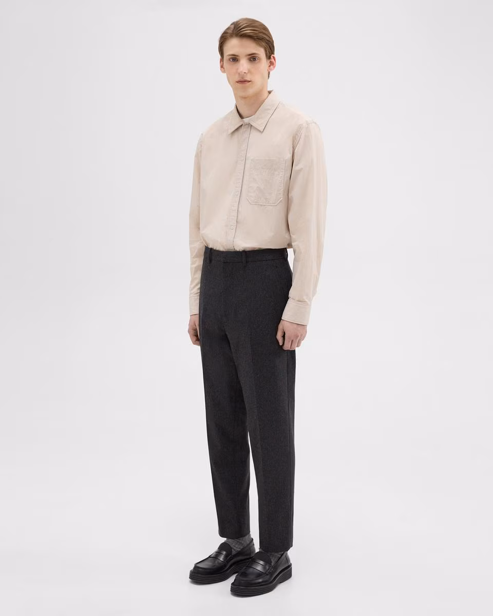 Tapered Pinstripe Flannel Pant - Theory Factory Store