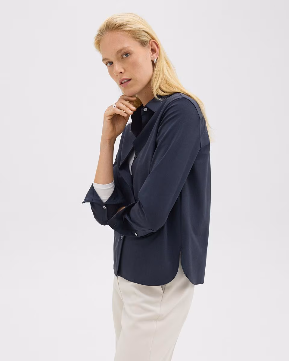 Straight Shirt in Good Wool - Theory Factory Store