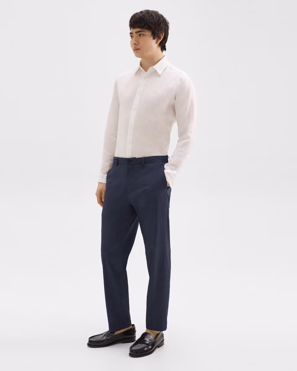 Curtis Drawstring Pant in Good Linen - Theory Factory Store