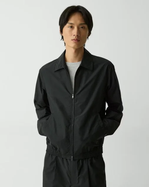 BLOUSON ZIP JACKET IN COTTON-BLEND | THEORY FACTORY STORE