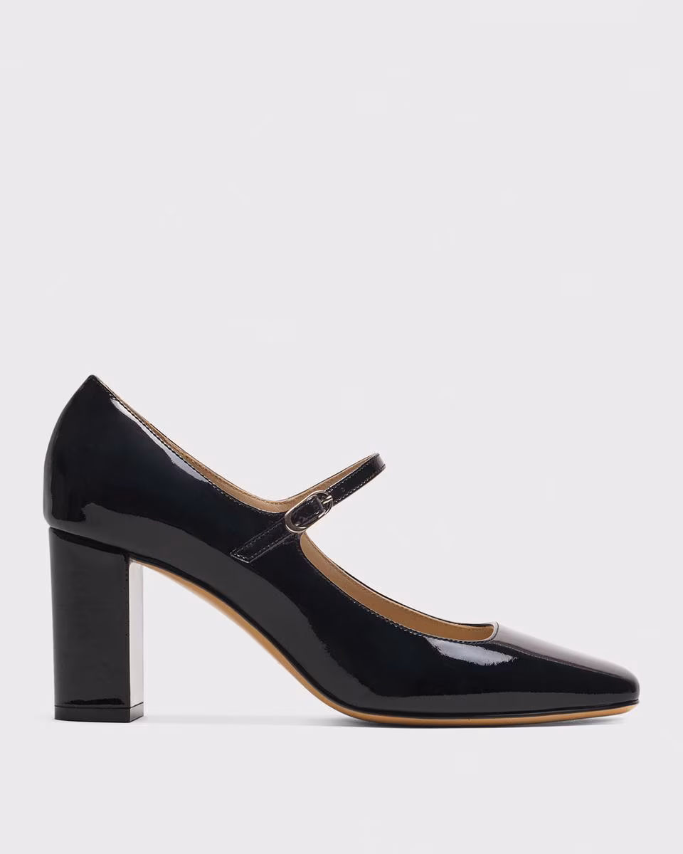 Mary Jane Pump in Leather - Theory Factory Store