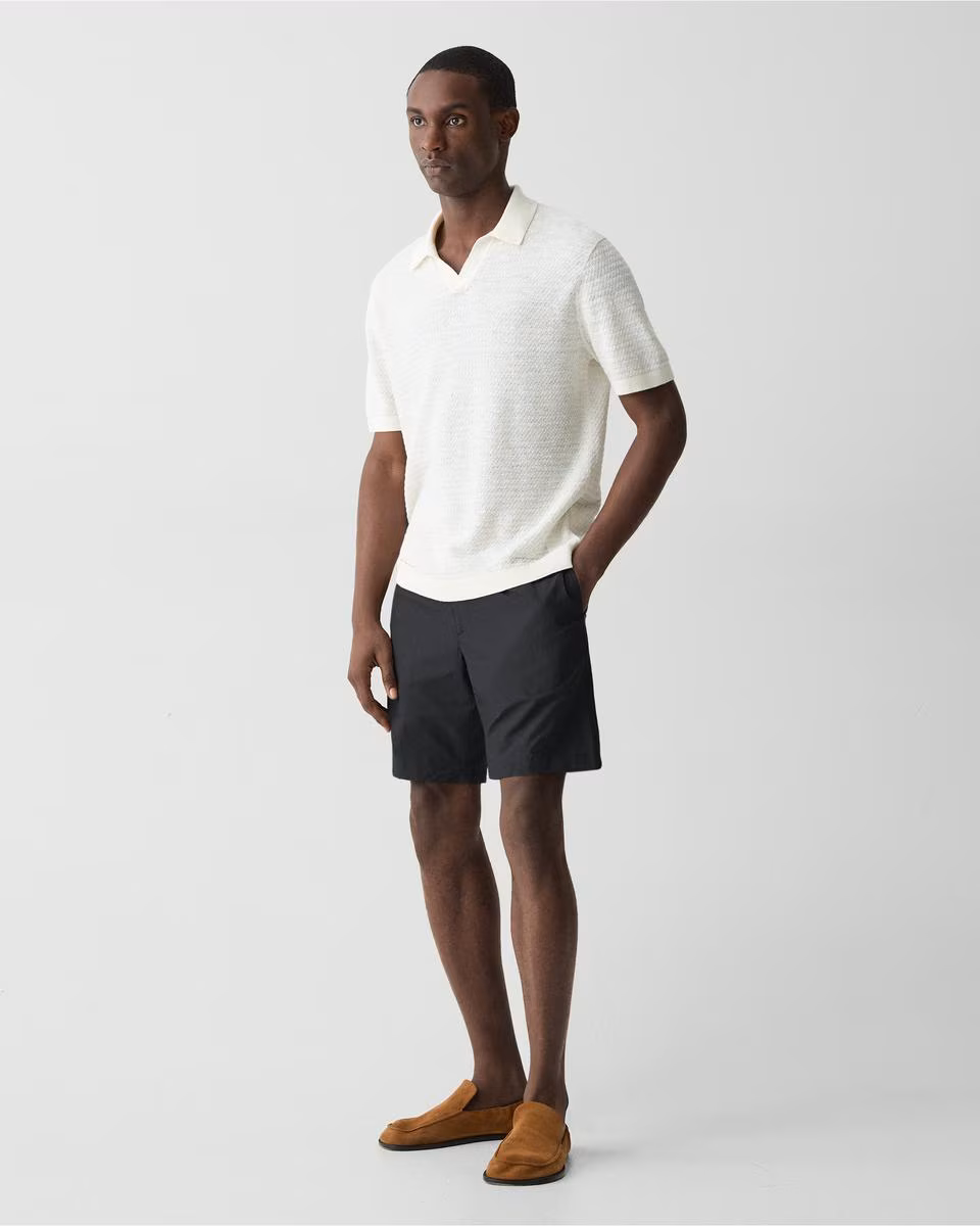 Drawstring Short in Cotton-Blend - Theory Factory Store